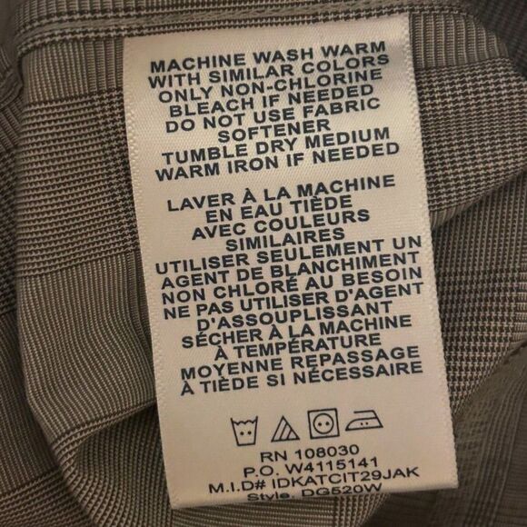 Devon & Jones Ladies' Crown Woven Collection Glen Plaid 3X - Picture 7 of 9